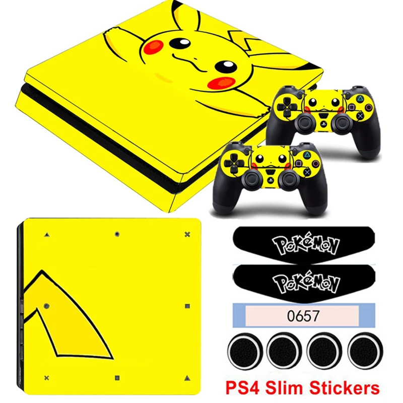 PS4 Slim Stickers For Playstation 4 Slim Console&Controller Gamepad