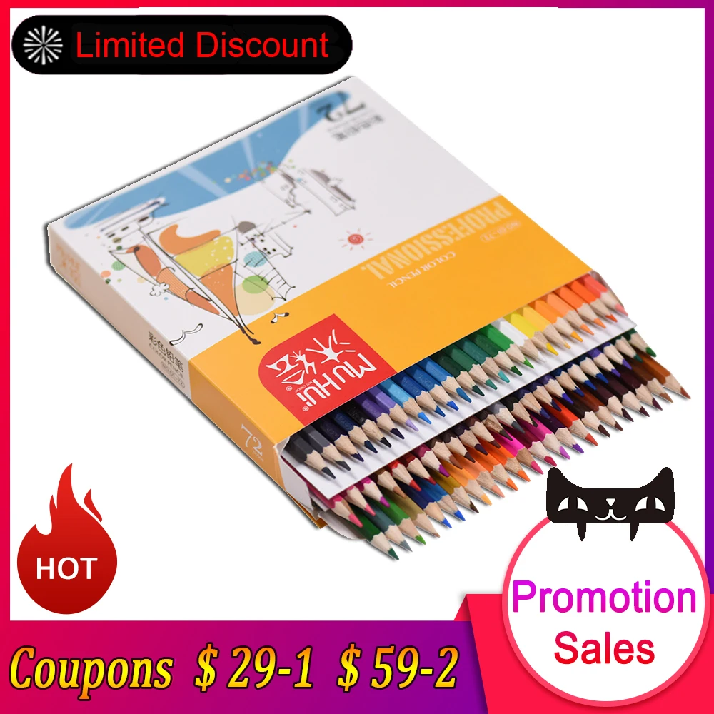 

72 Color Premium Pre-Sharpened Oil Based Colored Pencils Set for Kids Adults Artist Art Drawing Sketching Writing Artwork Books