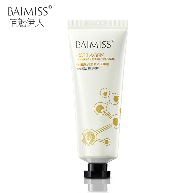 

BAIMISS Collagen Firming Hand Cream Nourishing Skin Care Anti Chapping Anti Aging Moisturizing Whitening Cream HandCare 1 bottle