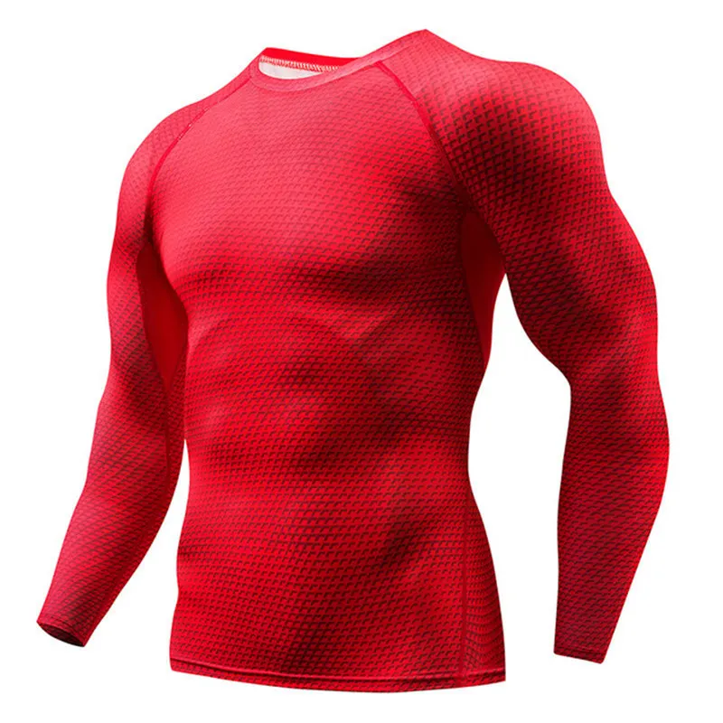 muscle printed shirt long sleeve