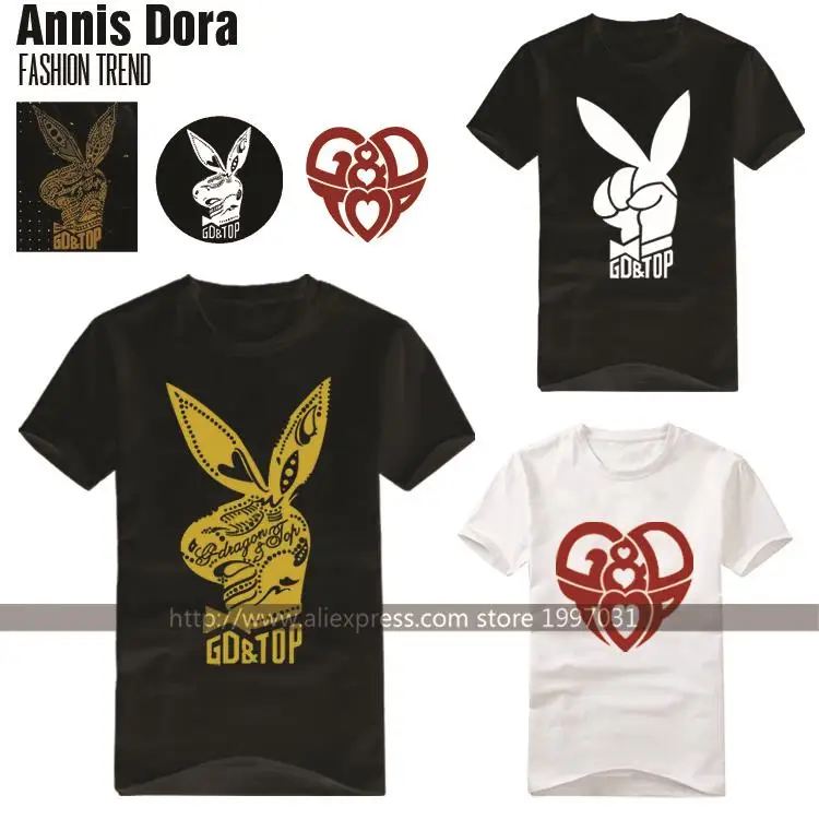 Kpop Yg Bigbang G Dragon Choi Seung Hyun Gd Top Album Release Gd Top Logo Short Sleeved T Shirt T Shirt T Shirt T Shirt Topt Shirt Short Aliexpress