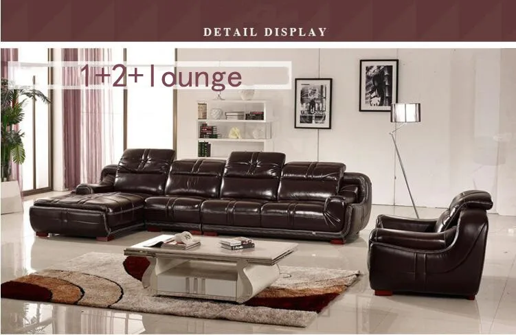 Высокое качество Европейский гостиной кожаный диван o1211