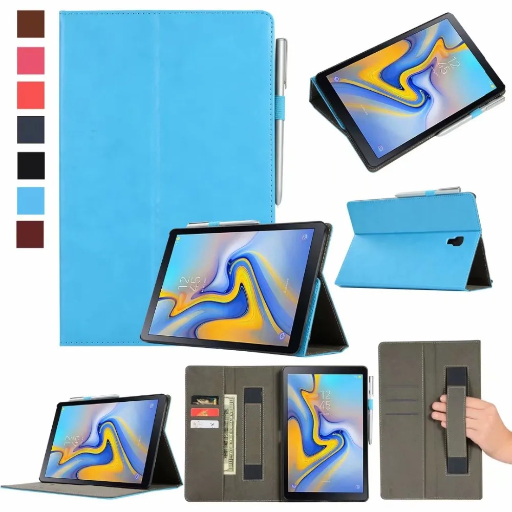 Из искусственной кожи Смарт сна проснулся держатель пенал для samsung Galaxy Tab A A2 10,5 T590 T595 SM-T590 SM-T595 чехол принципиально случае