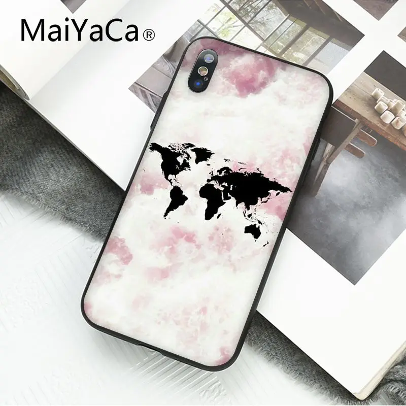 MaiYaCa путешествие в мире карта самолет план чехол для телефона для iphone 11 Pro 11Pro Max 8 7 6 6S Plus X XS MAX 5 5S SE XR