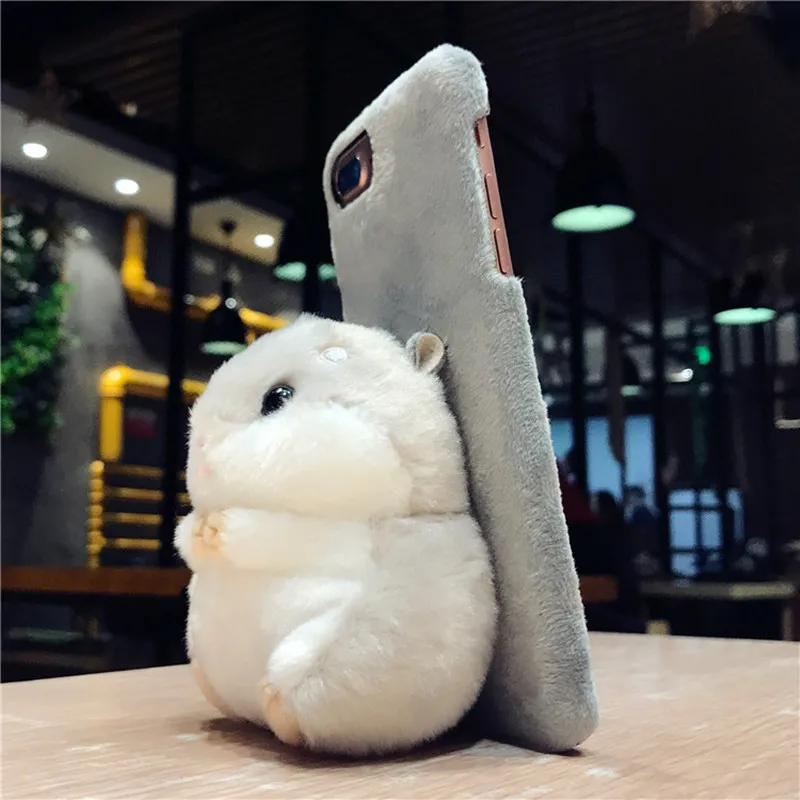 Ainike мягкий пушистый кукольный чехол для iPhone 6S Plus 7Plus 8Plus XR XS 11Pro Max 3D милый