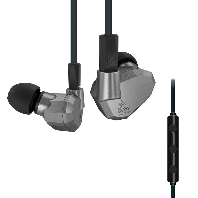 KZ ZS5 2DD + 2BA гибридные наушники вкладыши Hi Fi DJ Monito спортивные для бега микрофон|sport
