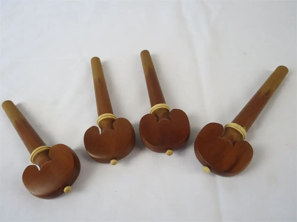 

High quality Cello part,1sets (4pcs) cello pegs natural Jujube wood