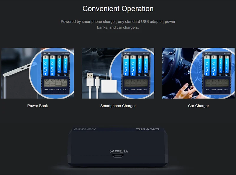 Зарядное устройство Skyrc NC1500 AA/AAA зарядное устройство и анализатор NiMH батареи зарядное устройство разрядка
