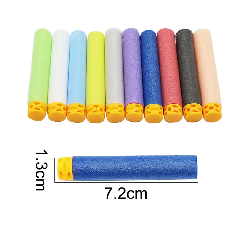 50 pcs Dart Refills Flat Soft Head Foam Bullets font b Toy b font Gun 7