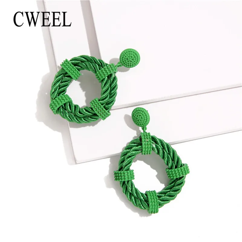 

CWEEL Bohemian Dangle Drop Earrings for Women Wedding Jewelry Trendy Girls Party Special Handmade Gift Statement Earring