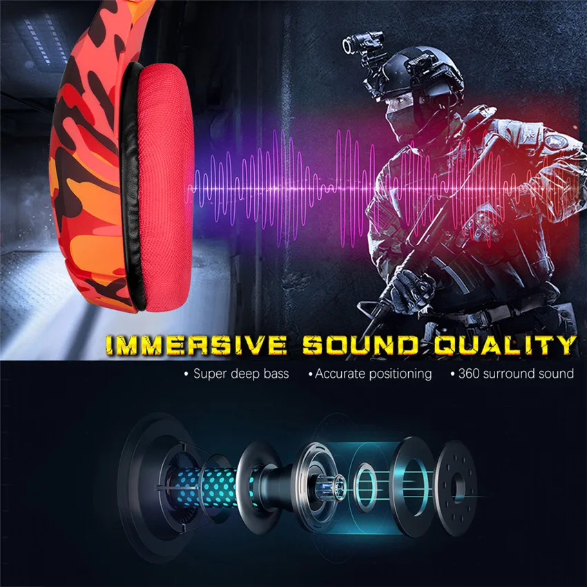  ONIKUMA K1 Gaming Headset PS4 casque Over Ear Stereo Earphones Headphones with Mic for Xbox One PC  - 33018084962