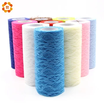 

15cm x 10yard Tulle Organza Roll Fabric Sheer Gauze Element For Table Runner And Home Garden Wedding Party Decoration