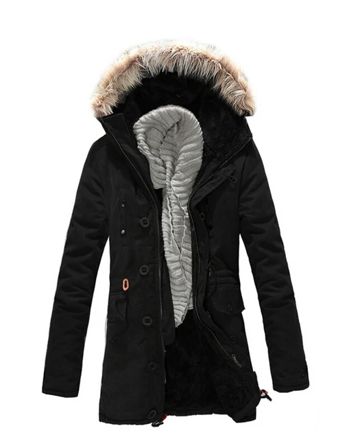 Big Mens Winter Coats 2017 Brand Fashion Warm Cold Winter