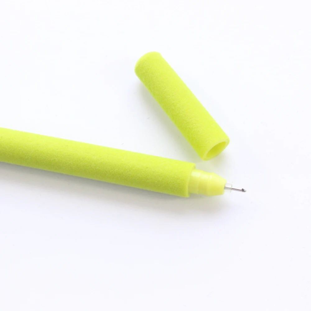 Domikee новые милые Креативные плюшевые Школьные гелевые ручки канцелярские принадлежности, Студенческая ручка для письма подарок, 7 цветов, 0,5 мм Заправка