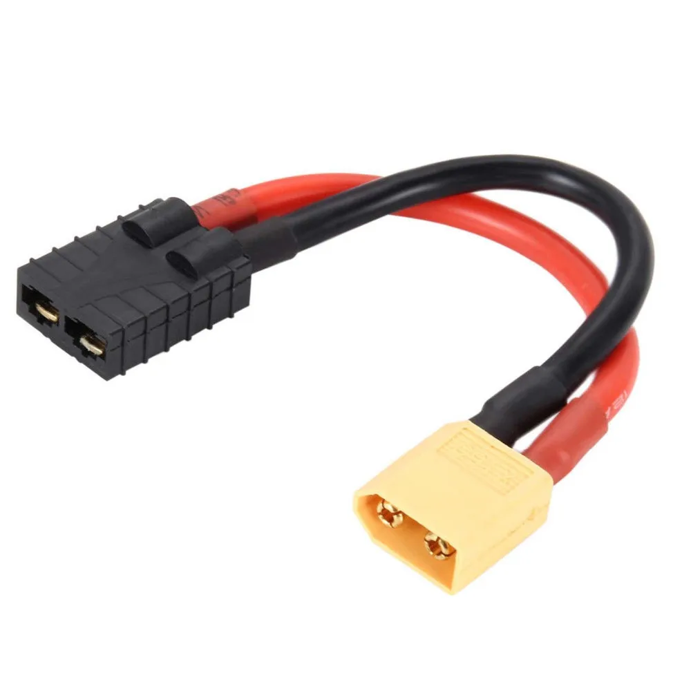 Мужской XT60 разъем к женскому TRX Traxxas переходник силиконовый 12AWG кабель