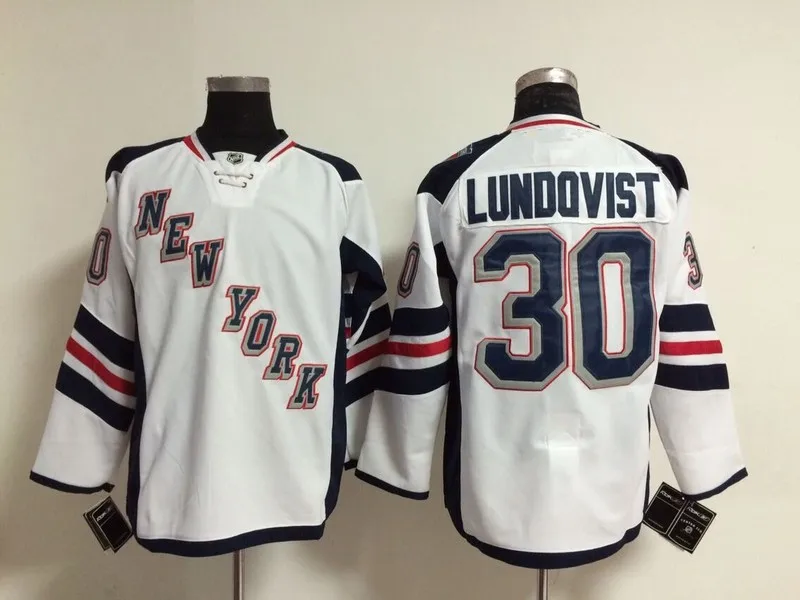 New York Rangers Hockey Jerseys 30 Henrik Lundqvist Jersey Home Royal Blue White Winter Classic