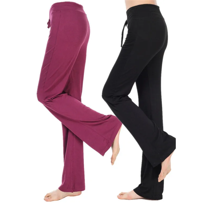 

Modal Yoga Pants Women Colorful Sports shoes Dance Yoga Training Weight loss Full Length Pants trousers Dropship