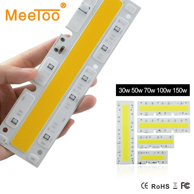 

Smart IC IP65 Floodlight LED COB Chip 30W 50W 70W 100W 150W Integrated Rectangle Led Bulb Lights 110V 120V 100V
