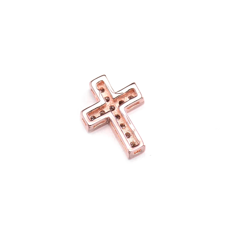 Pipitree 5 шт. микро кубический цирконий крест бусины подходят браслет ожерелье четыре отверстия медь DIY бусины для изготовления ювелирных изделий