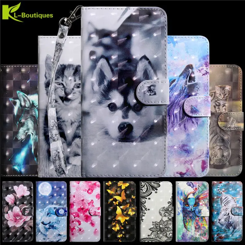 Чехол с 3d видением для Samsung Galaxy A30 A50 A40 A10 A20 A70 M20 A20E a20 e A60 A80 кожаный чехол чехлы