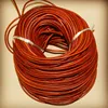 2 Meters Flat/Round Brown Genuine Leather Cords 1-10mm First Layer Of Cow Leather Bulk Rope Strings DIY Fine Jewelry Accessories ► Photo 2/3