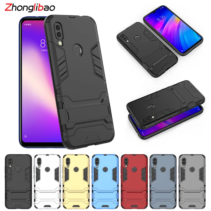 

Armor Shock Proof Case for Xiaomi Redmi 7 Note 6 7 Pro 3D Shield PC+Silicone Phone Case Cover for Redmi Note 6 Pro Note 7 Shell