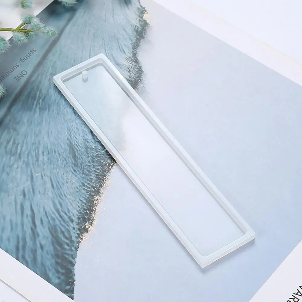 

2Pcs/Set Rectangle Soft Silicone Bookmark Mold DIY Bookmark Mould Making Epoxy Resin Jewelry DIY Craft Silicone Transparent Mold