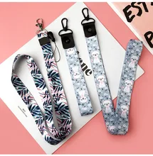 SWK-Neue Frische Blau Bambus ID Neck Halter Lanyard Frische Farbe Handy Gurt Handgelenk Band Handy Shell zubehör