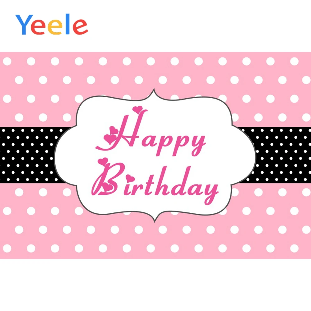 

Yeele Happy Birthday Party Celebration Baby Portrait Scene Photography Backgrounds Vinyl Photographic Backdrops For Photo Studio