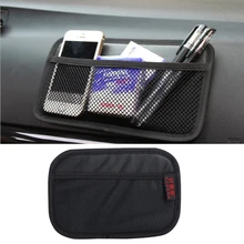 Автомобильная сумка для хранения Gfoloza, держатель для телефона, небольшие детали, органайзер для приборной панели, универсальный чехол 20x14 см, 16x12 см, 1 шт., черный