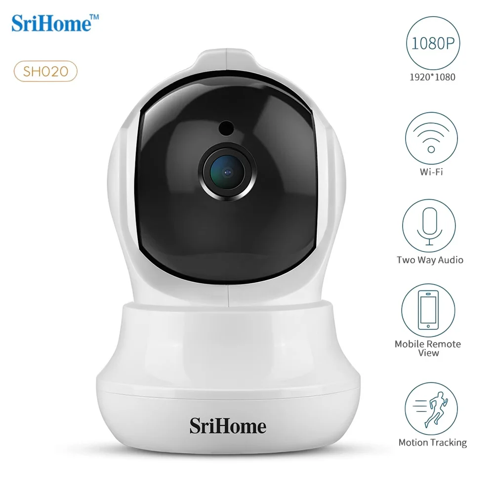 SriHome SH020 Smart AI Беспроводная ip-камера 1080P WiFi инфракрасный ночное видение датчик