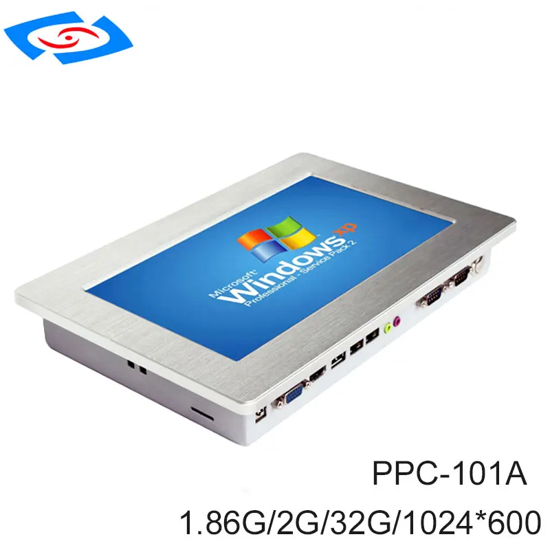 Fanless 10 1 inch Industrial Touch Screen Panel PC With 2xLAN 2x10 100 1000Mbps RJ45 RTL8111E 1