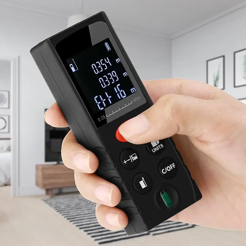 40M 60m 80m 100m Laser Rangefinder Digital Laser Distance Meter 2*AAA battery-powered laser range finder tape distance measurer