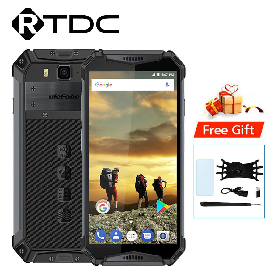 Ulefone power 3 IP68 Водонепроницаемый helio P23 мобильный телефон Android 8 1 5 7 &quotFHD + безрамочный