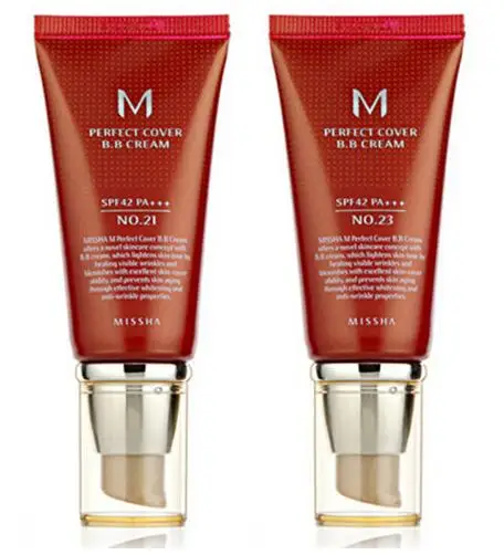 

Original Package Perfect Cover BB Cream #21 Or #23 SPF42 Pa+++ 50Ml Korea Cosmetics Makeup Base CC Creams Whitening For MISSHA