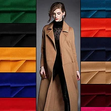 Европейский бренд высокого класса пальто шерсть шелк ткань Мериносовая Кашемир Шерсть Шелковые ткани гладкие глянцевые антистатические золотые ткани