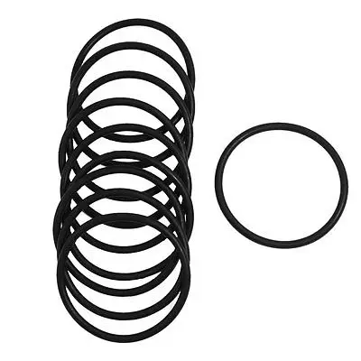 

10 Pcs 3mm x 45mm Rubber Sealing Oil Filter O Rings Gasket Black