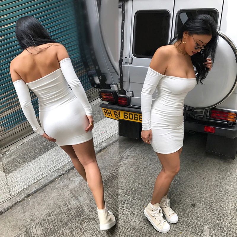Весна женское платье одноцветное Цвет вечерние халат Сексуальная Bodycon Midi с