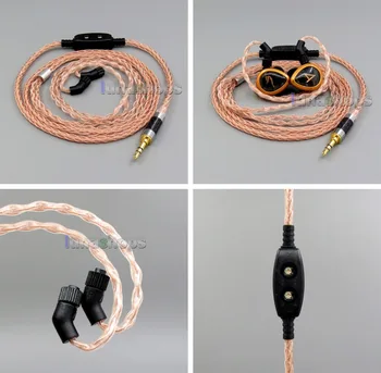 

LN006114 8 core 2.5mm 4.4mm Balanced MMCX Pure OCC Copper Earphone Cable For AKR03 Roxxane JH24 Layla Angie AK70 AK380 KANN
