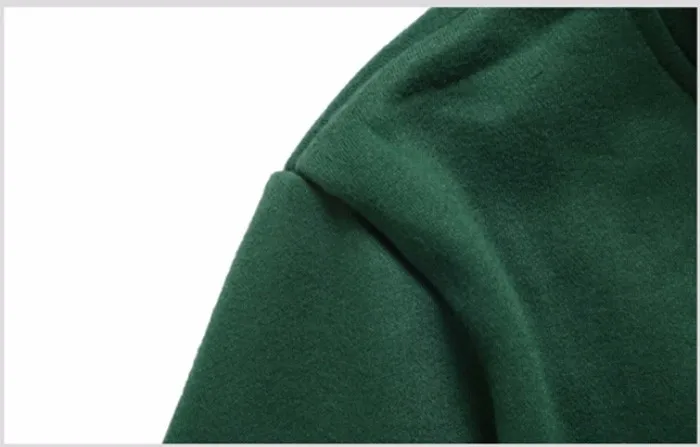 2 Colors Anime Attack on Titan Unisex Cosplay Costume Green/Black Hoodie Scouting Legion Hooded Jacket -