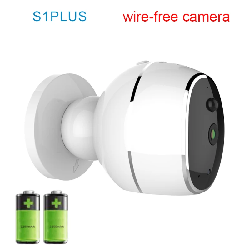 Wire Free Battery operated IP Camera 720P HD no wire 6400mAh 8 months