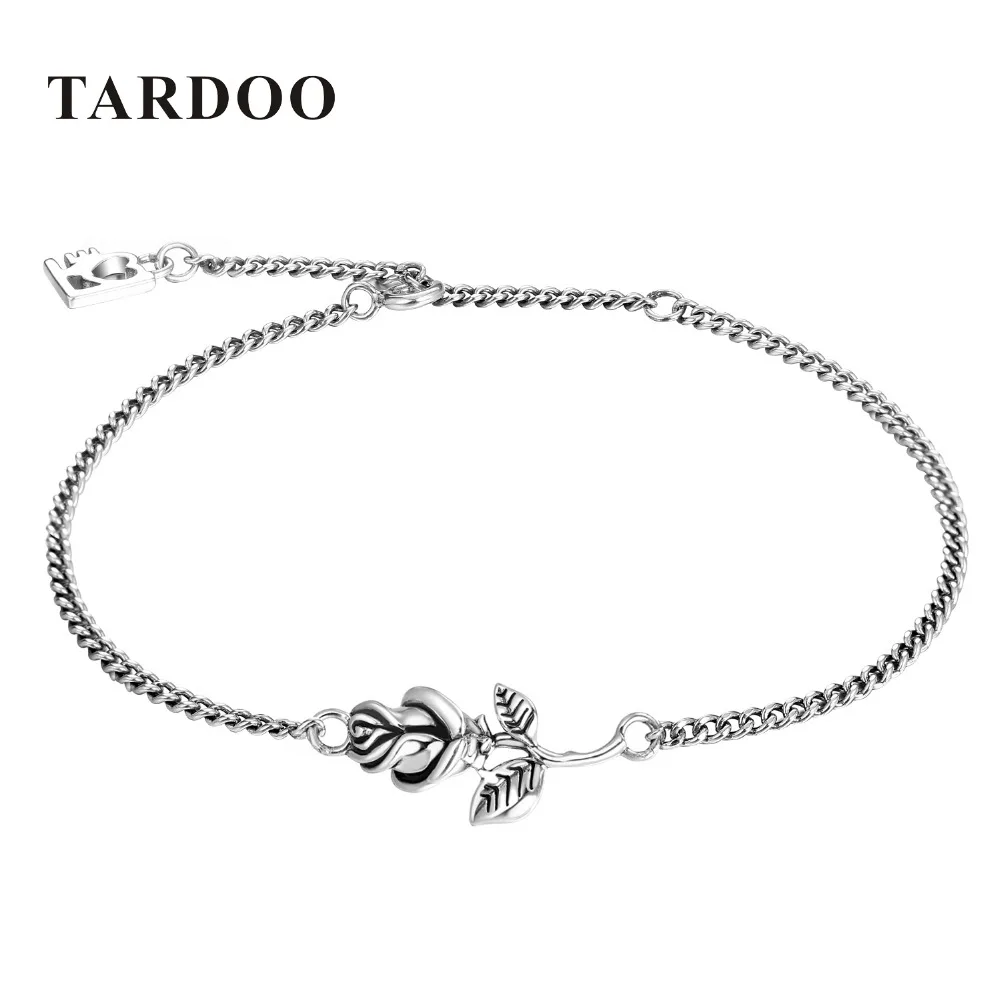 

Tardoo Authentic 925 Sterling Silver Adjustable Bracelets for Women Rose Charm Wedding Engagement Silver 925 Jewelry