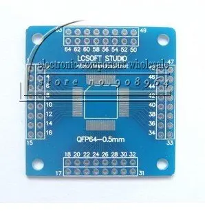 

QFP64 to DIP64 0.5mm pitch to dip pcb adapter Board