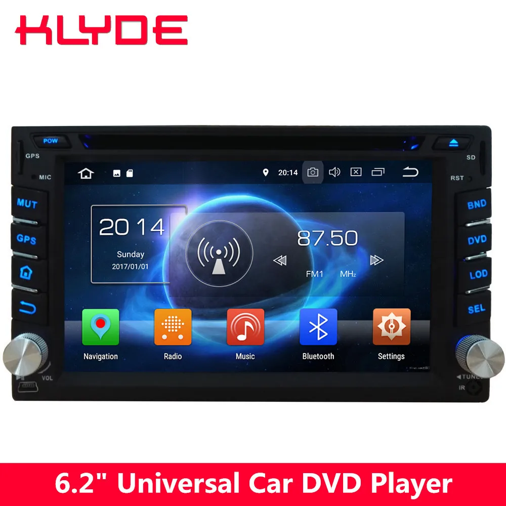 

KLYDE Octa Core 4G WIFI PX5 Android 8 4GB RAM 32GB ROM BT 2DIN Universal Car DVD Player Stereo GPS Navigation For Hyundai Nissan