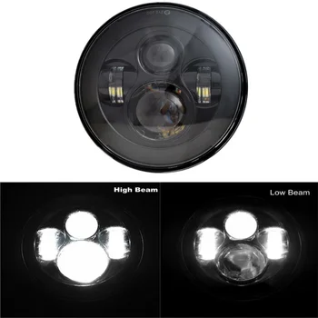 

7inch Round LED Headlight with Hi-Lo Beam for Electra Glide Street Glide Road King Heritage Softail 7inch LED Headlight