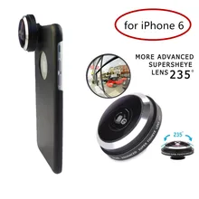 High Quality Camera Lenses Super 235 Degree Detachable Fish Eye Fisheye Lens For iPhone 6 6S Phone Case Cover Wide Converter