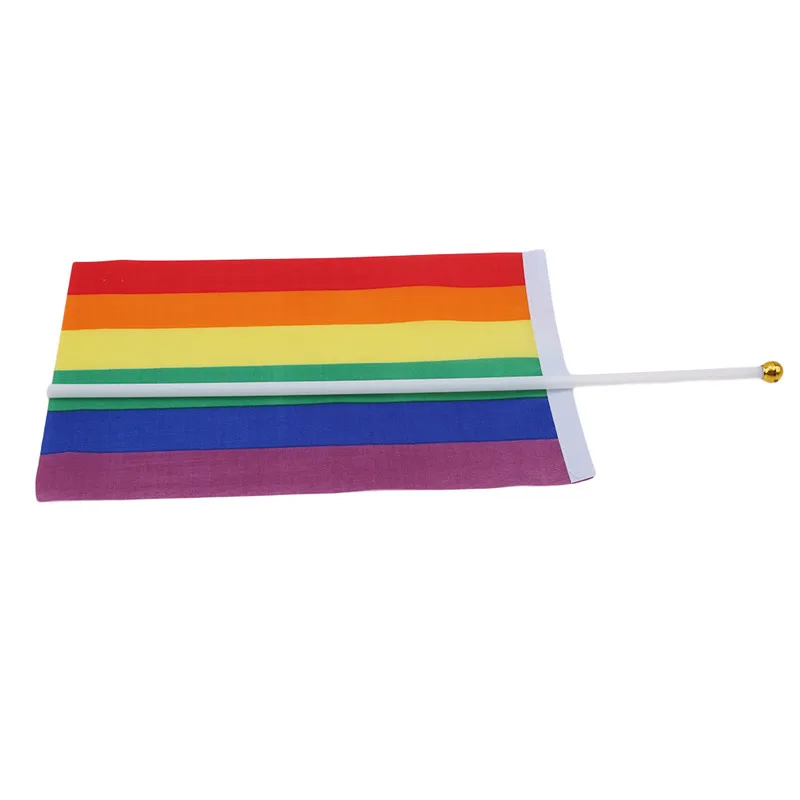 Радужный Флаг красочные радужные флаги мира Лесбиянок Гей флаги для парада баннер ЛГБТ Прайд ЛГБТ украшение для дома с изображением флага 14x21cm