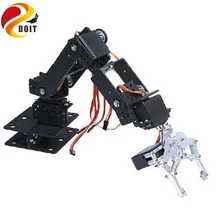 6 Dof механическая рука робота манипулятор робот обучающая Платформа база зажим роботизированное прямоугольное шасси