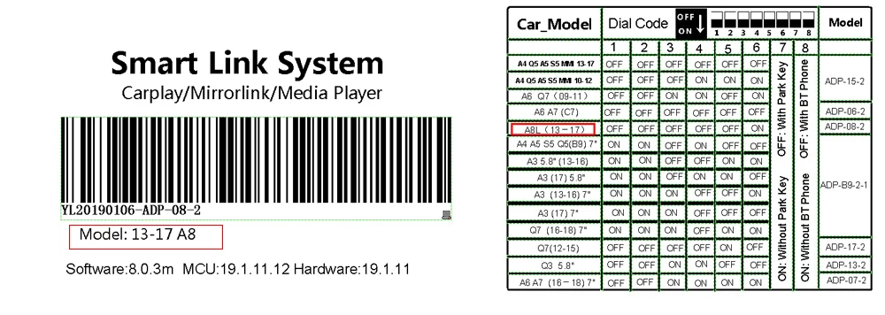 Discount 2019 Car Apple CarPlay Android Auto Wireless Decoder for Audi A8 MMI 2013-2017 Original Screen Reverse Image Retrofit Kit 2