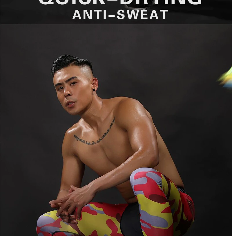 Adhemar Фитнес-Колготки для бега для мужчин, дышащие компрессионные штаны для упражнений, быстросохнущие спортивные Леггинсы для мужчин